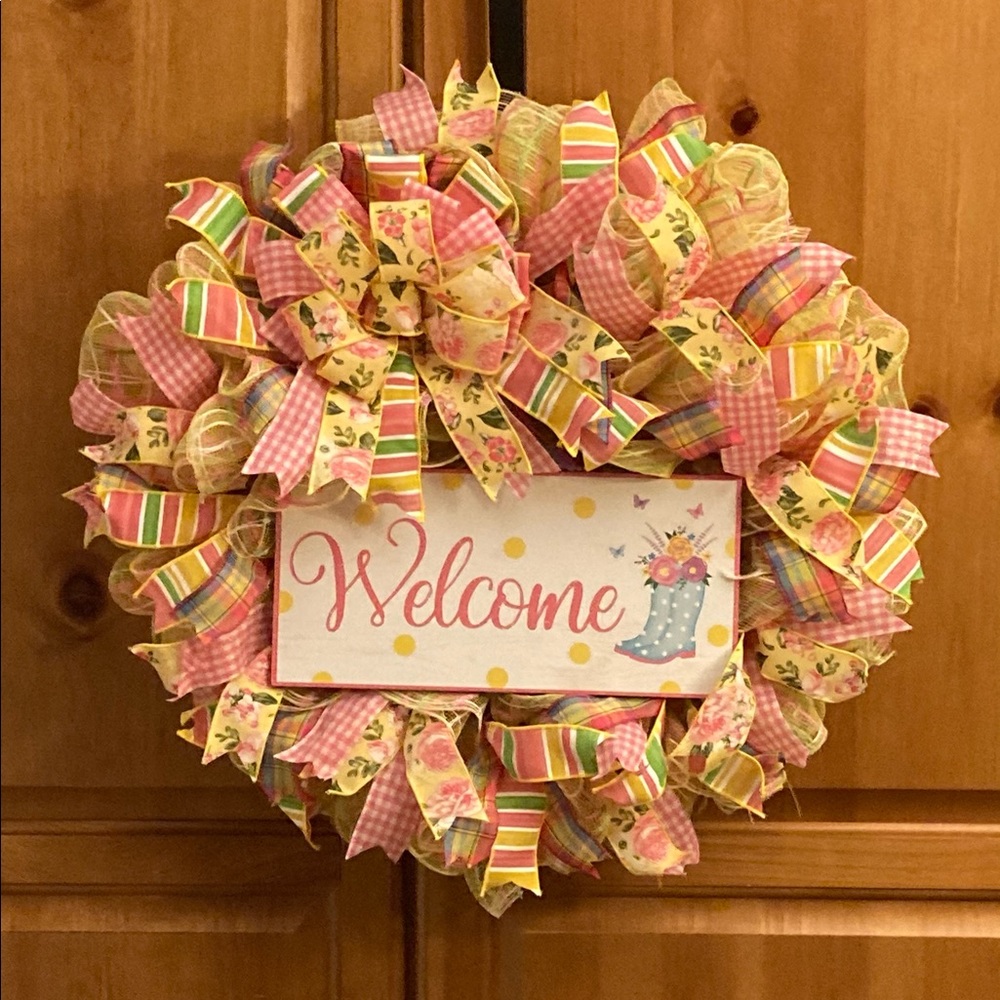 New Handcrafted Spring/Summer Wreath